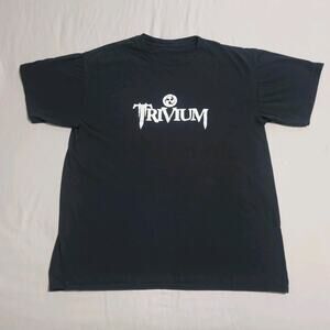 Trivium Heavy Metal Band T-Shirt Black Fits Like Medium Tour Concert Tee